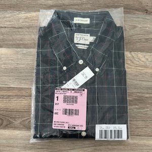 J. Crew MEN's Slim Untucked Secret Wash Cotton Poplin Shirt - Sz. Medium